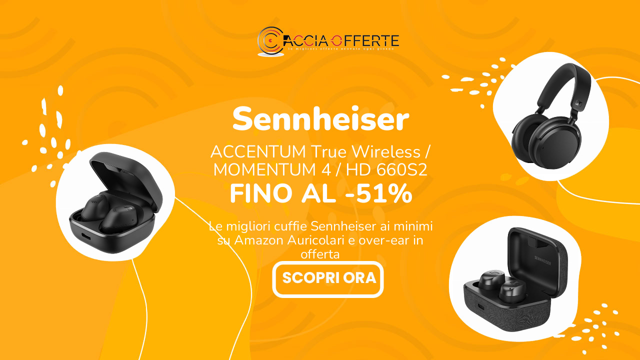 Sennheiser MOMENTUM 5 annunciato: MOMENTUM 4 e ACCENTUM ai minimi su Amazon