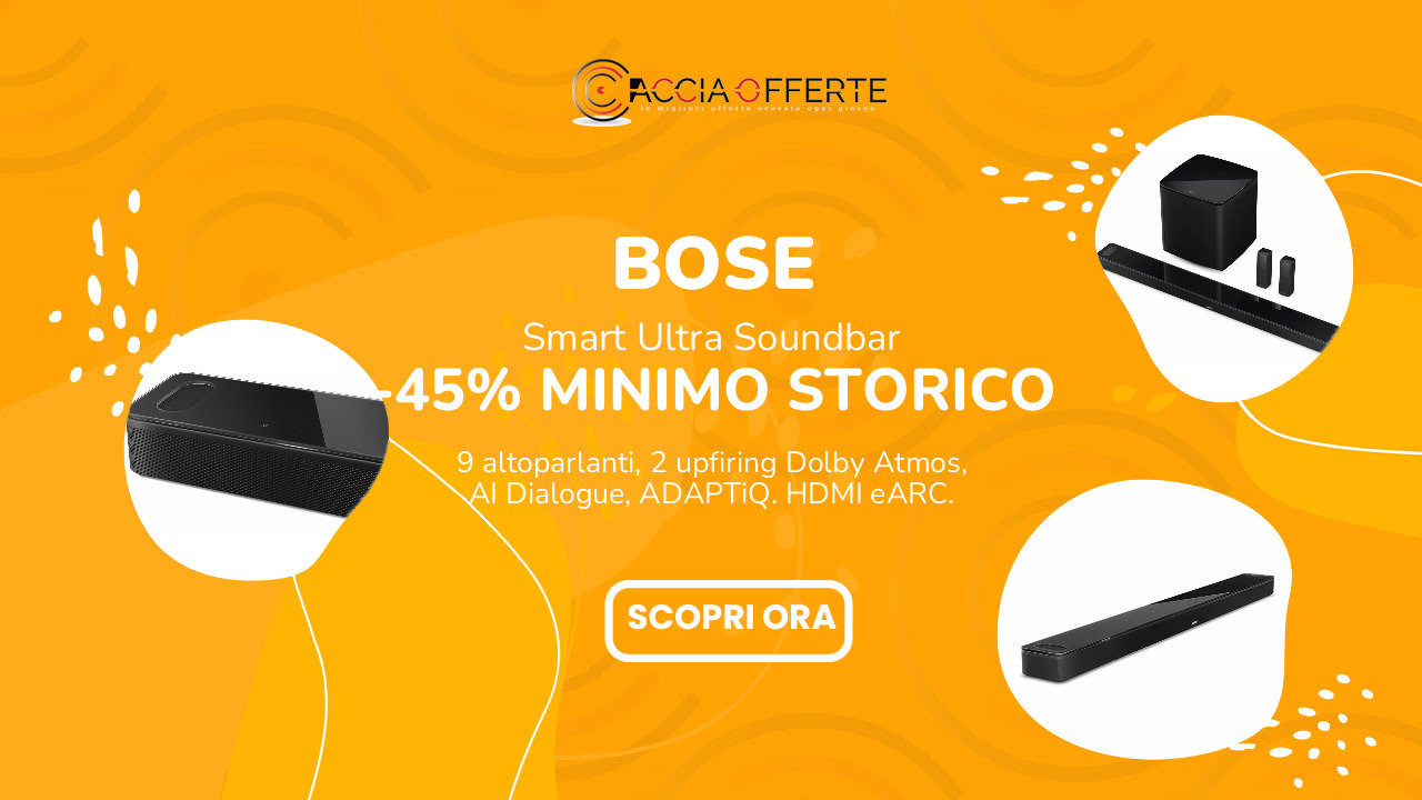 Bose Smart Ultra Soundbar Dolby Atmos offerta Amazon minimo storico 2026
