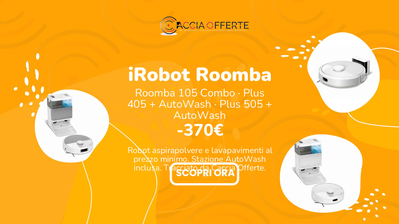 iRobot Roomba Plus Combo robot aspirapolvere lavapavimenti in offerta su Amazon