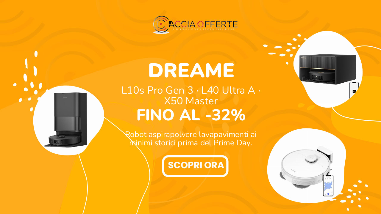 Dreame Robot Aspirapolvere Lavapavimenti in offerta: da 249€ ai minimi storici prima del Prime Day