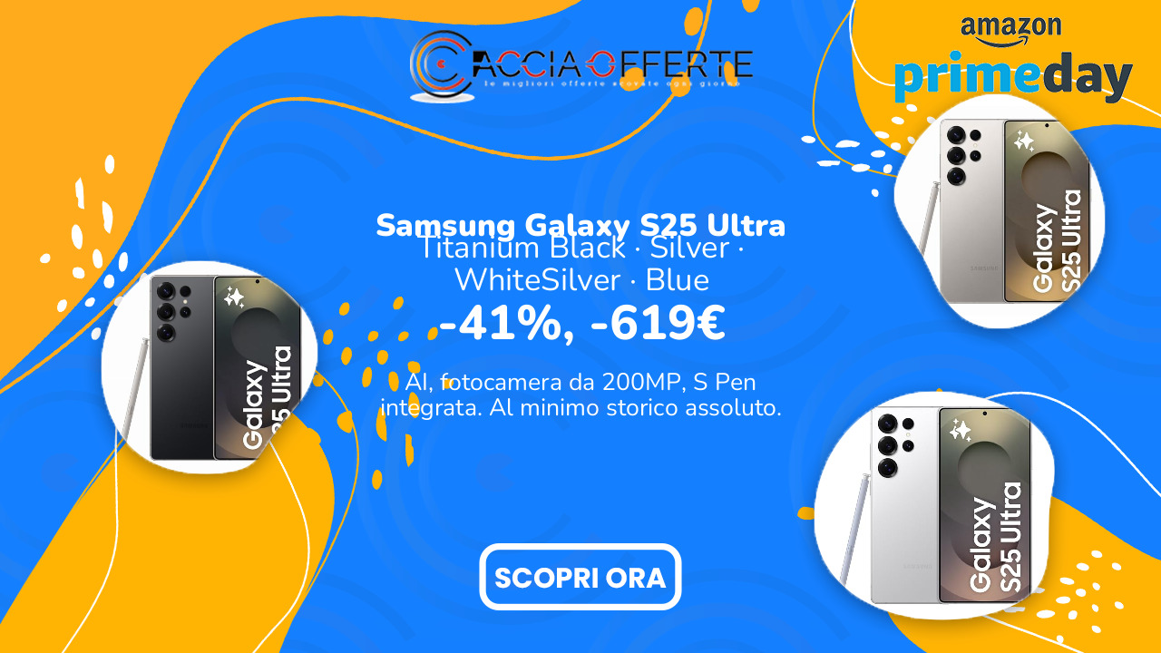 Samsung Galaxy S25 Ultra a 879€: minimo storico assoluto con le offerte Prime Day