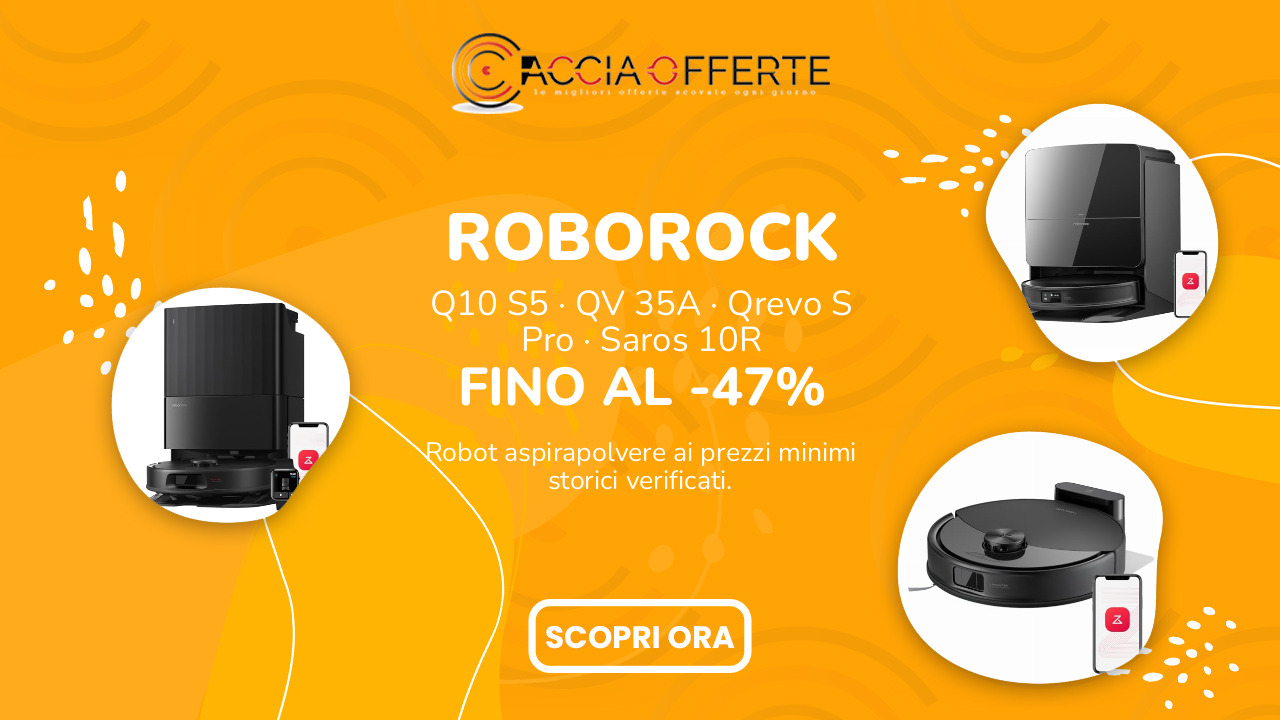 Roborock robot aspirapolvere in offerta: prezzi minimi storici su Amazon