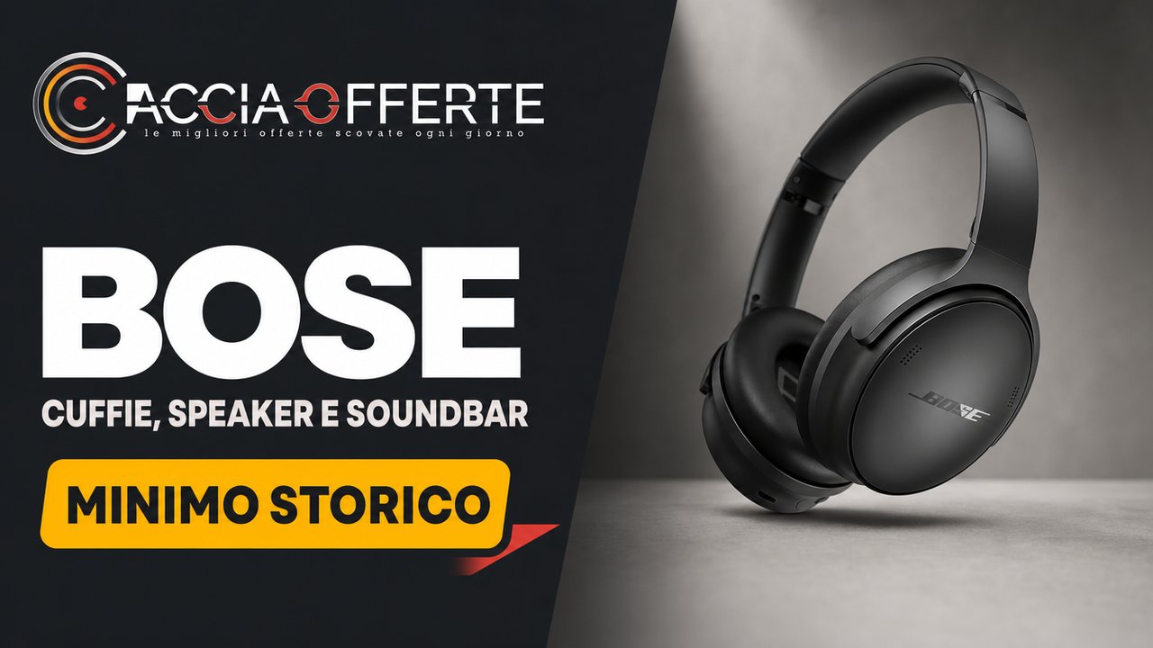 Bose in Offerta su Amazon: cuffie, speaker e soundbar
