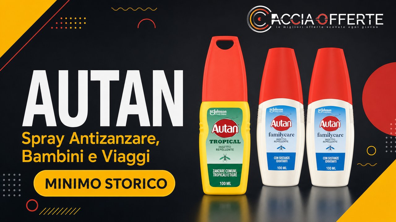 Autan spray antizanzare, bambini e viaggi in offerta su Amazon